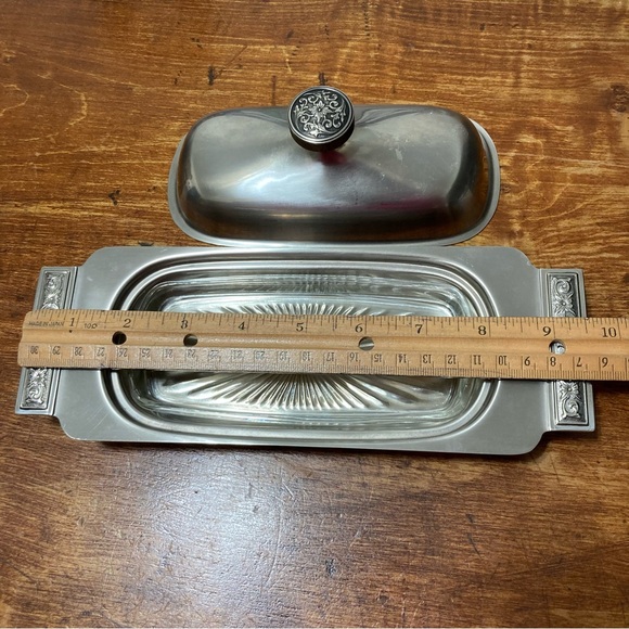 International Decorator Stainless 18-8 Lidded Butter Dish MCM Japan Mid Century - Picture 10 of 12